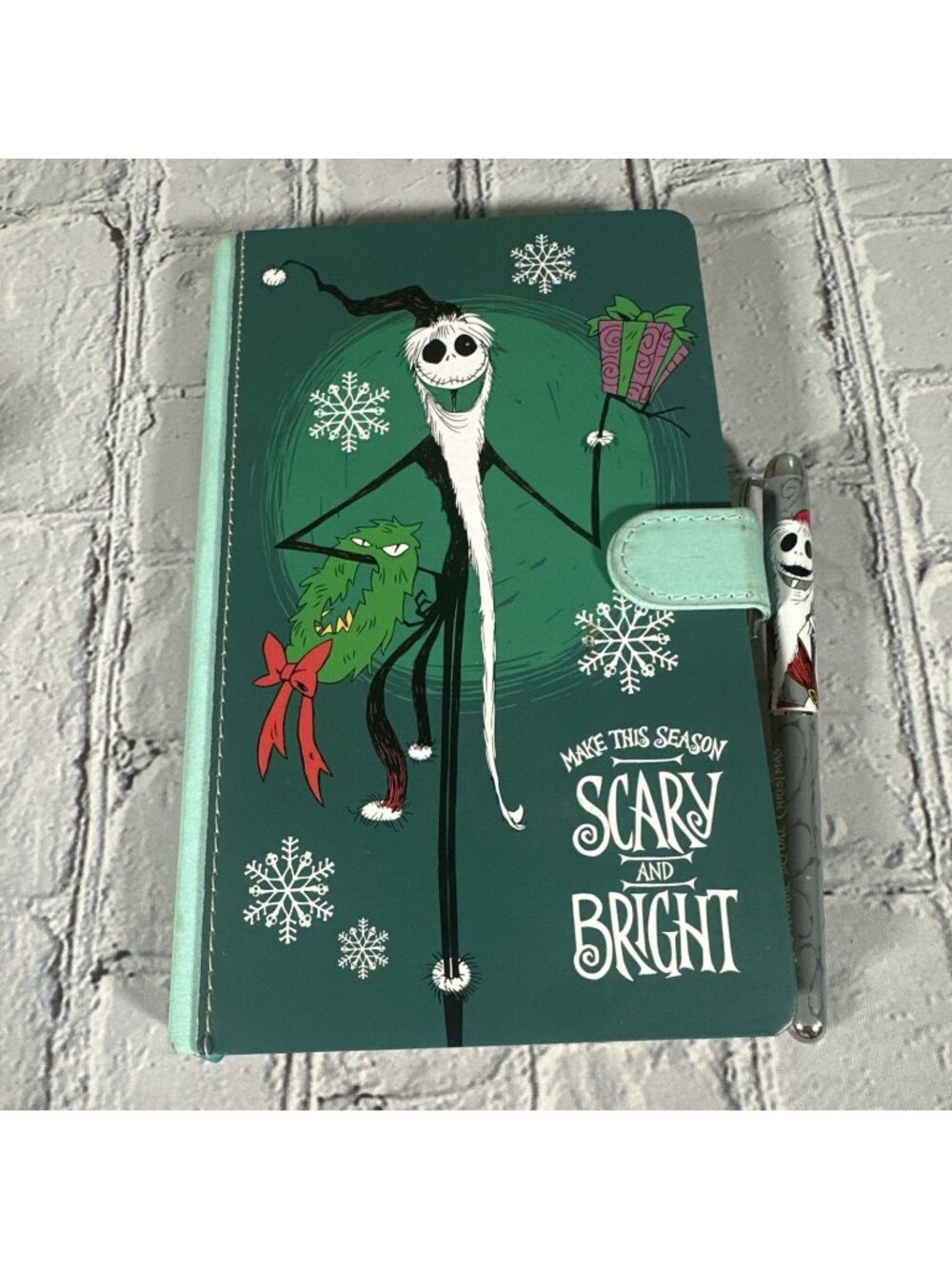 Disney Tim Burton Nightmare Before Christmas Journal Set w/ Pen Never Written In